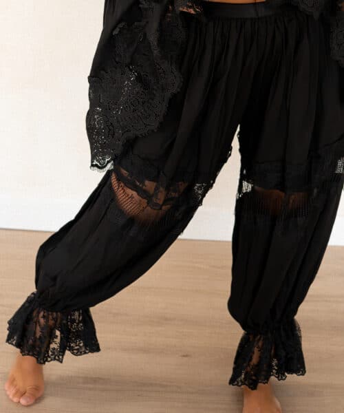 Dia Lace Ballon Pants Black