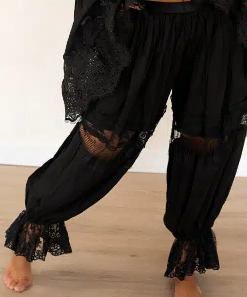 Dia Lace Ballon Pants Black