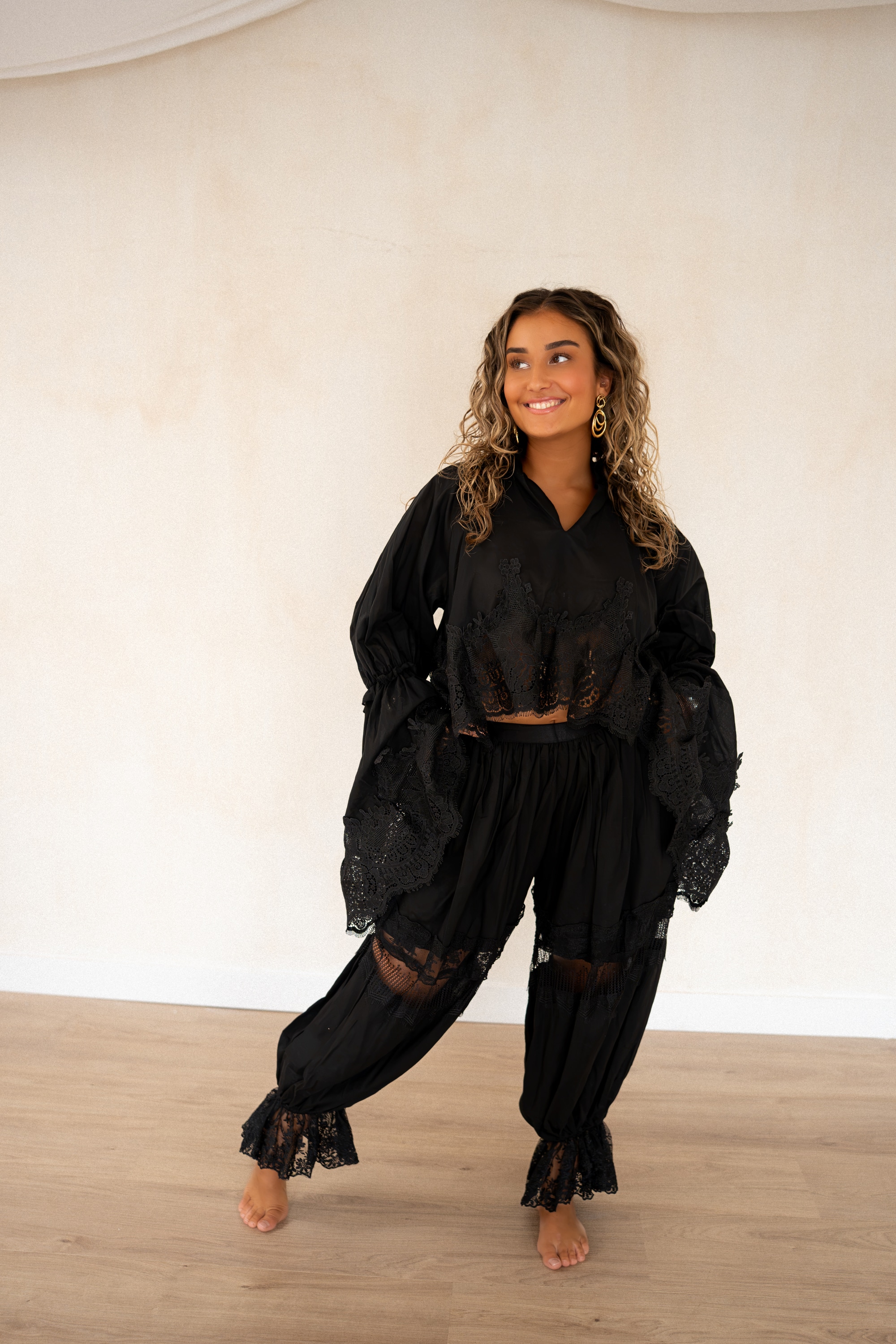 Chabelli Blouse Black | - Afbeelding 3