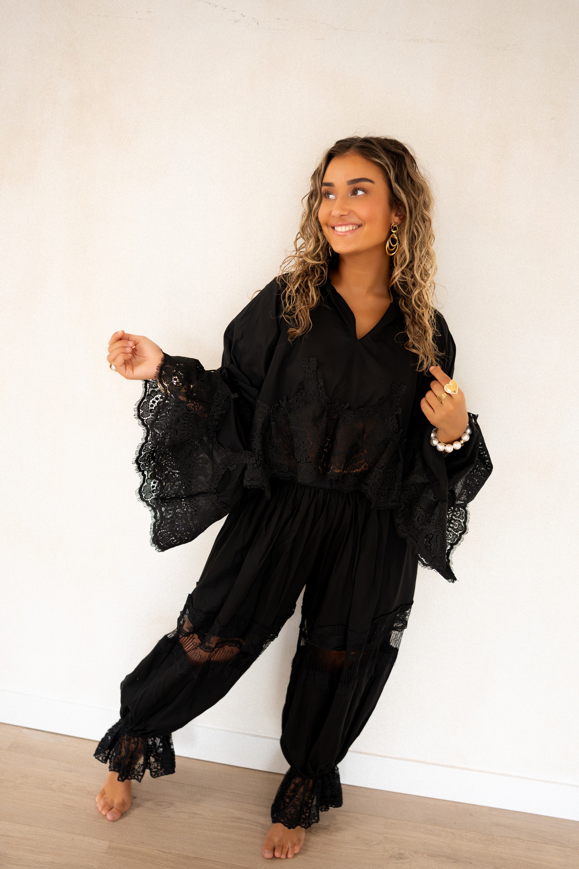 Chabelli Blouse Black | - Afbeelding 4