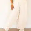 Ema Shiny Ballon Pants Creme~