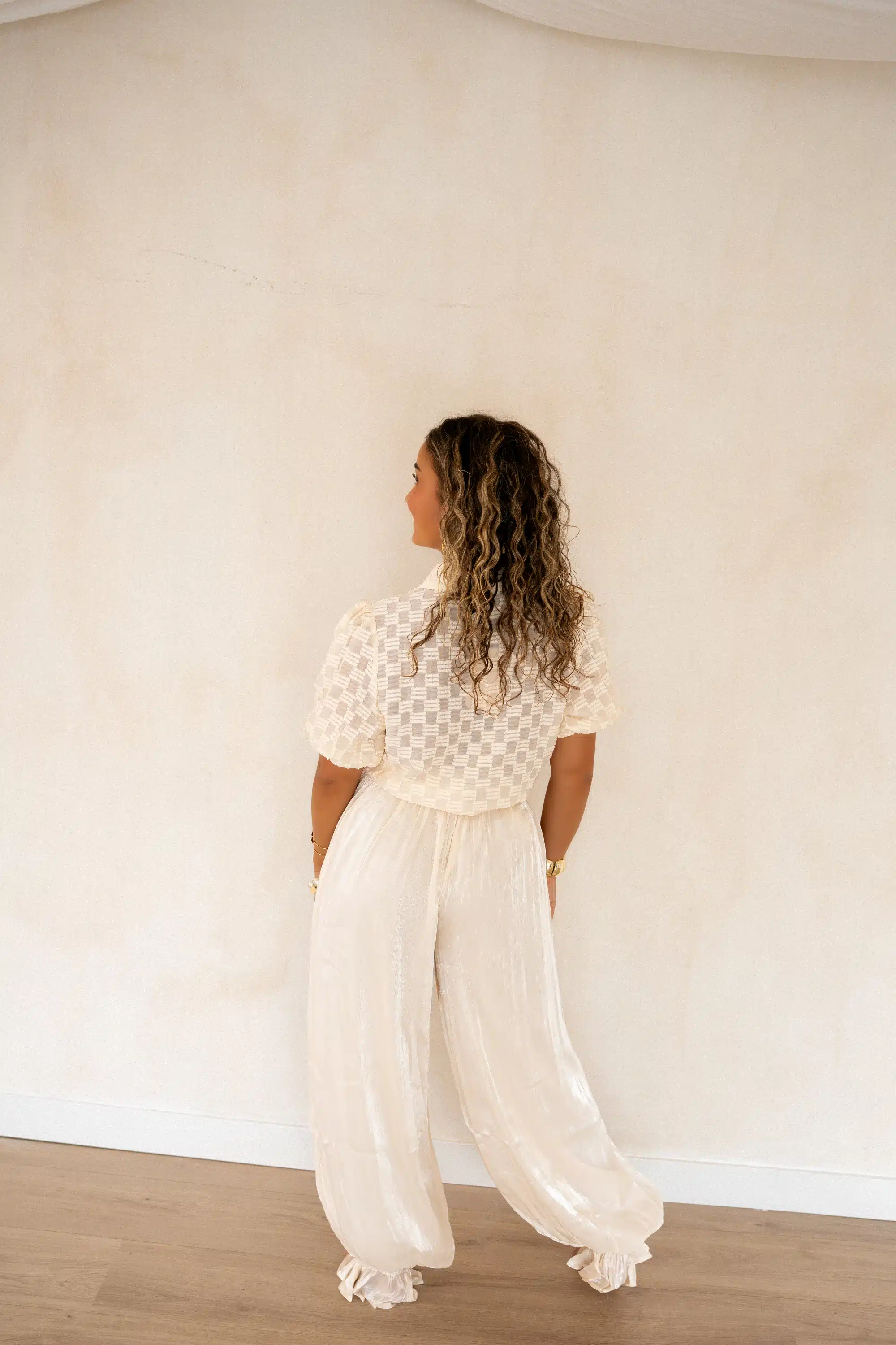 Ema Shiny Ballon Pants Creme~ - Afbeelding 3