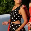 Loryana Dots Dress Black