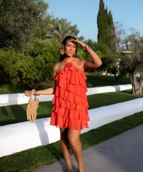 Alternative view of Maria Rose Dress Red ^