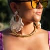Shell Earrings Creme