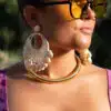 Shell Earrings Creme