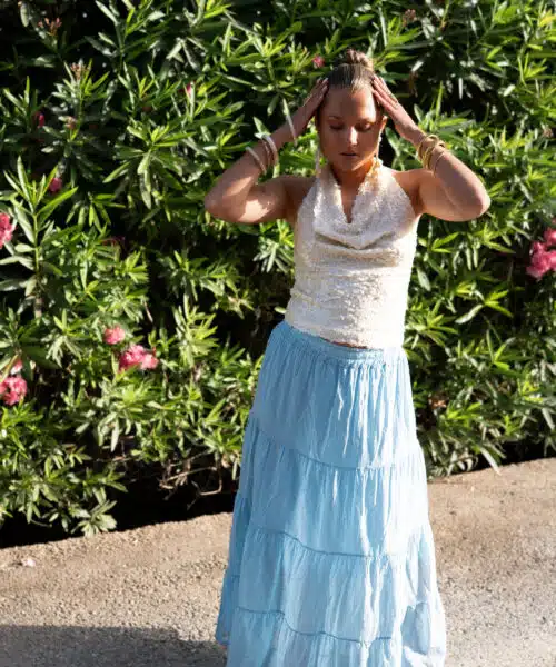 Alternative view of Xena Wide Skirt Blue*