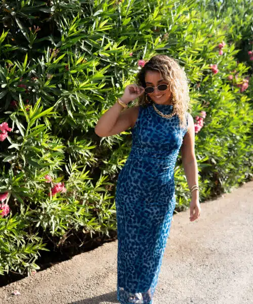 Alternative view of Bibi Dress Leo Blue