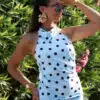 Dolora Dots Dress Blue
