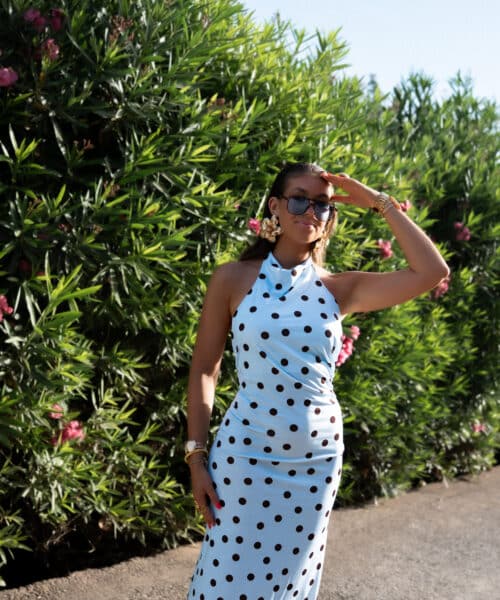Alternative view of Dolora Dots Dress Blue