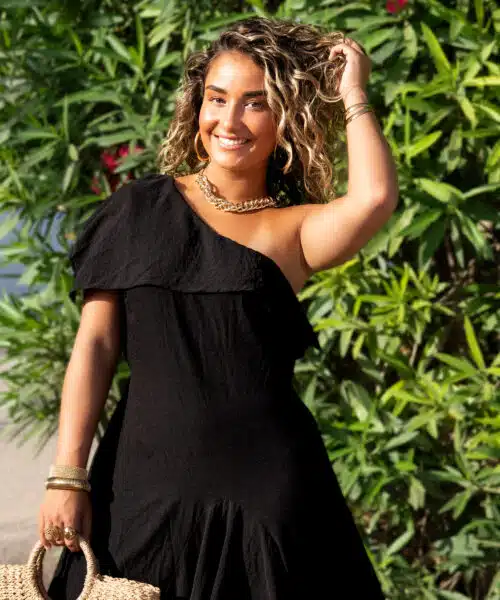 Alternative view of Yasmina Dress Black .