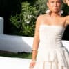 Dalias Strapless Dress Creme-