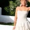 Dalias Strapless Dress Creme-