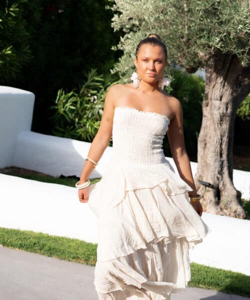 Alternative view of Dalias Strapless Dress Creme-