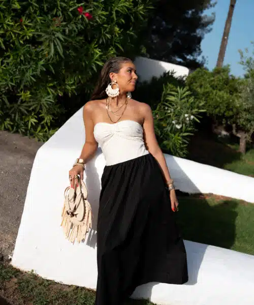 Alternative view of Kiki Dress Black White |