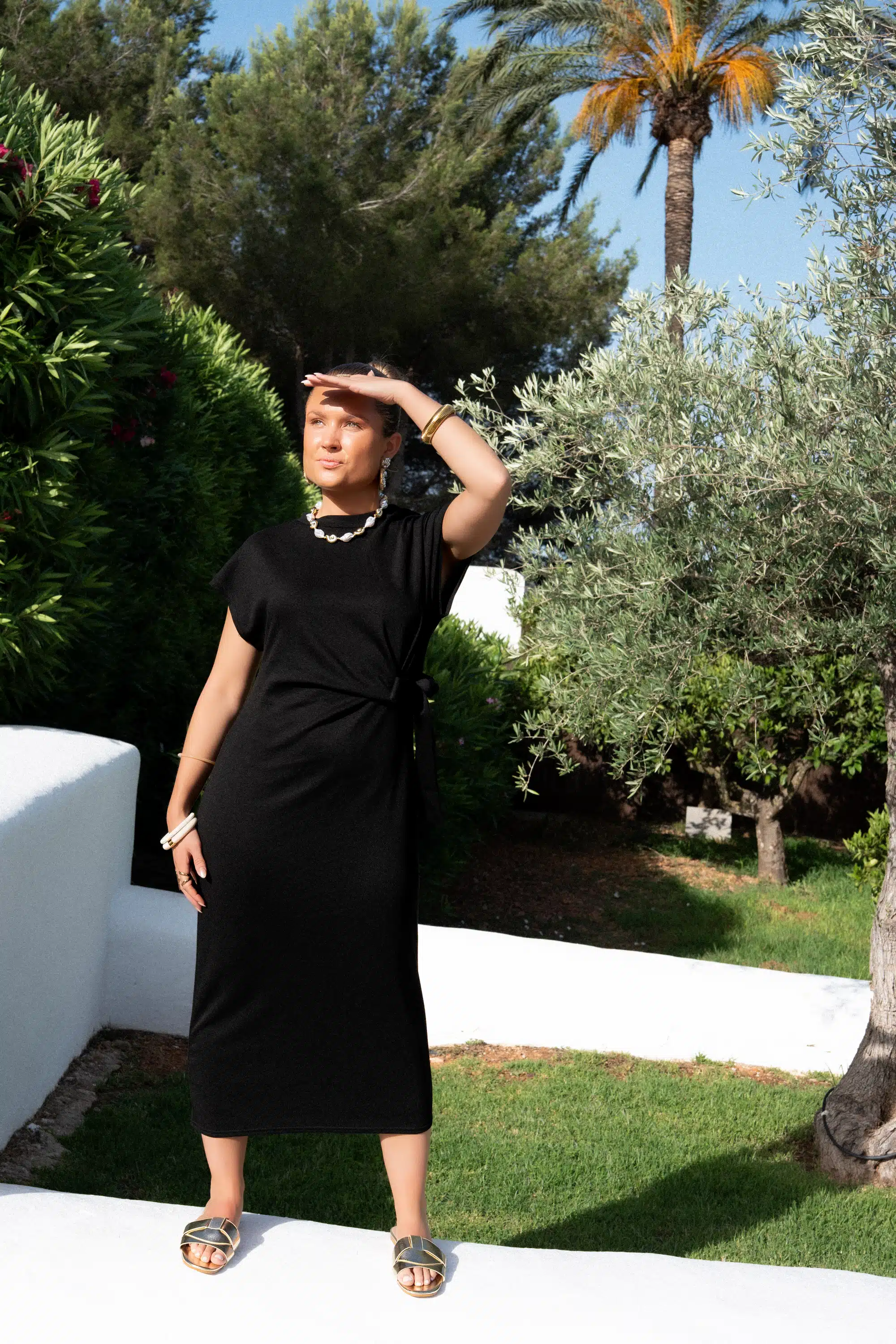 Bow Dress Black * - Afbeelding 5