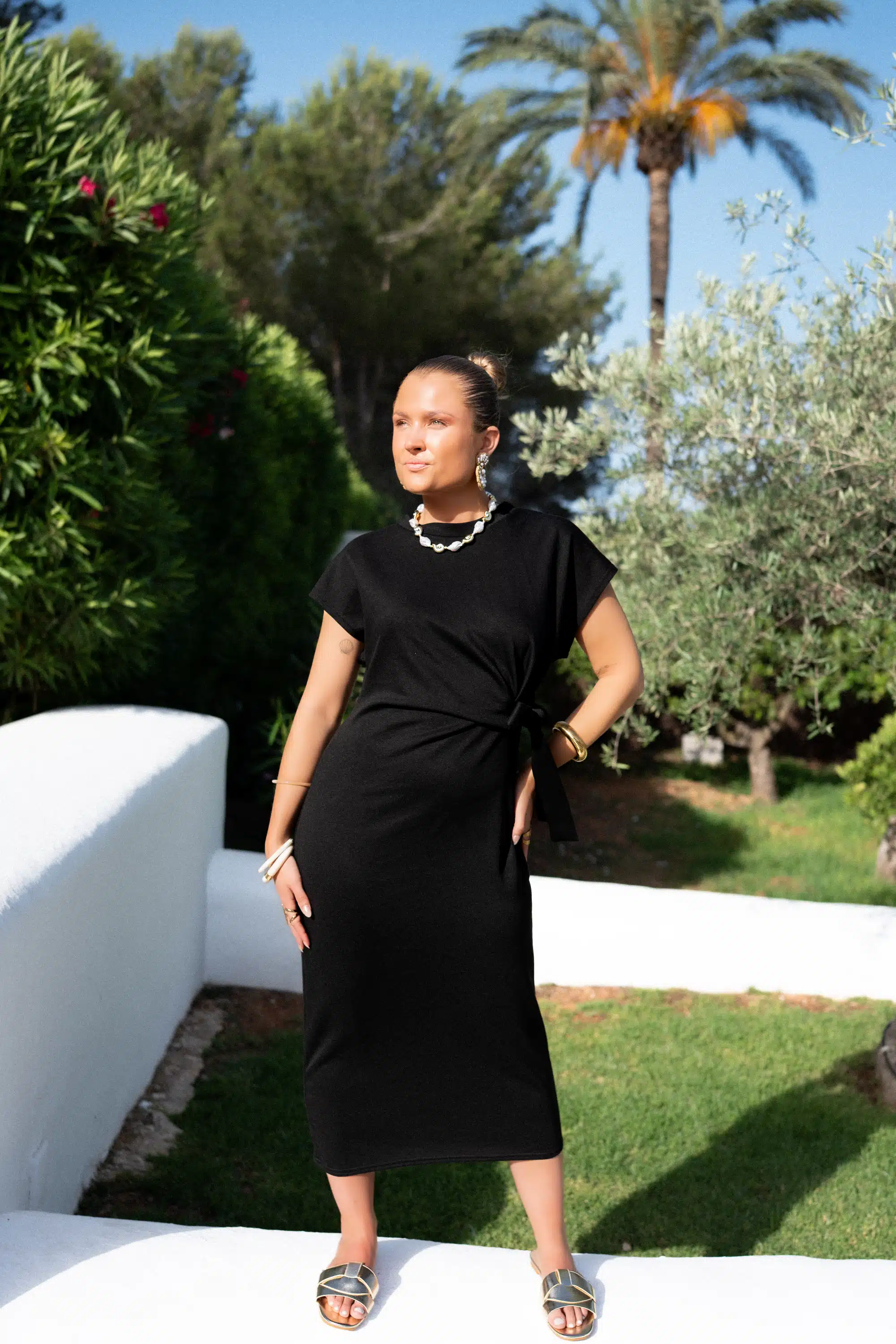Bow Dress Black * - Afbeelding 3