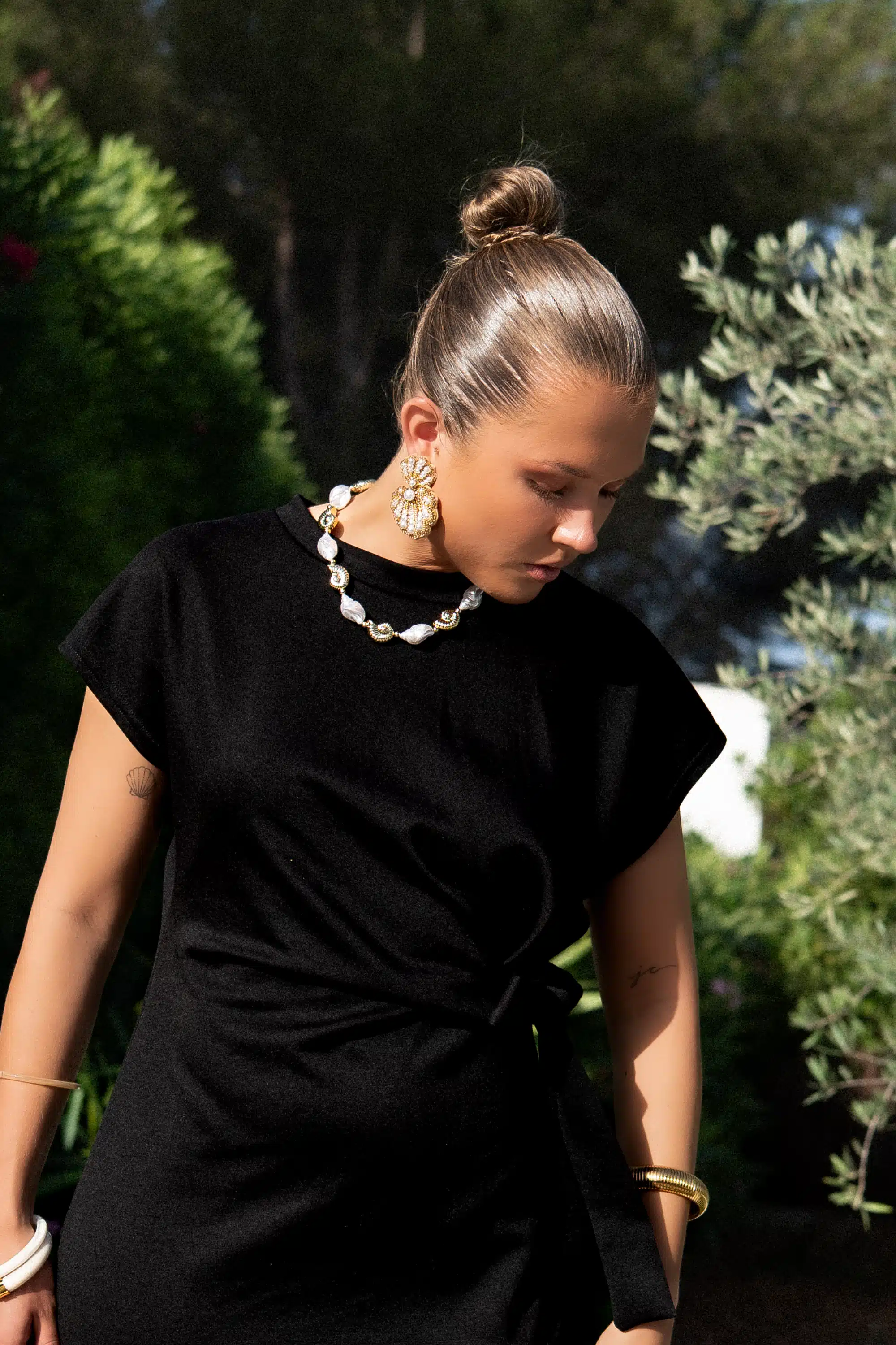 Bow Dress Black * - Afbeelding 2