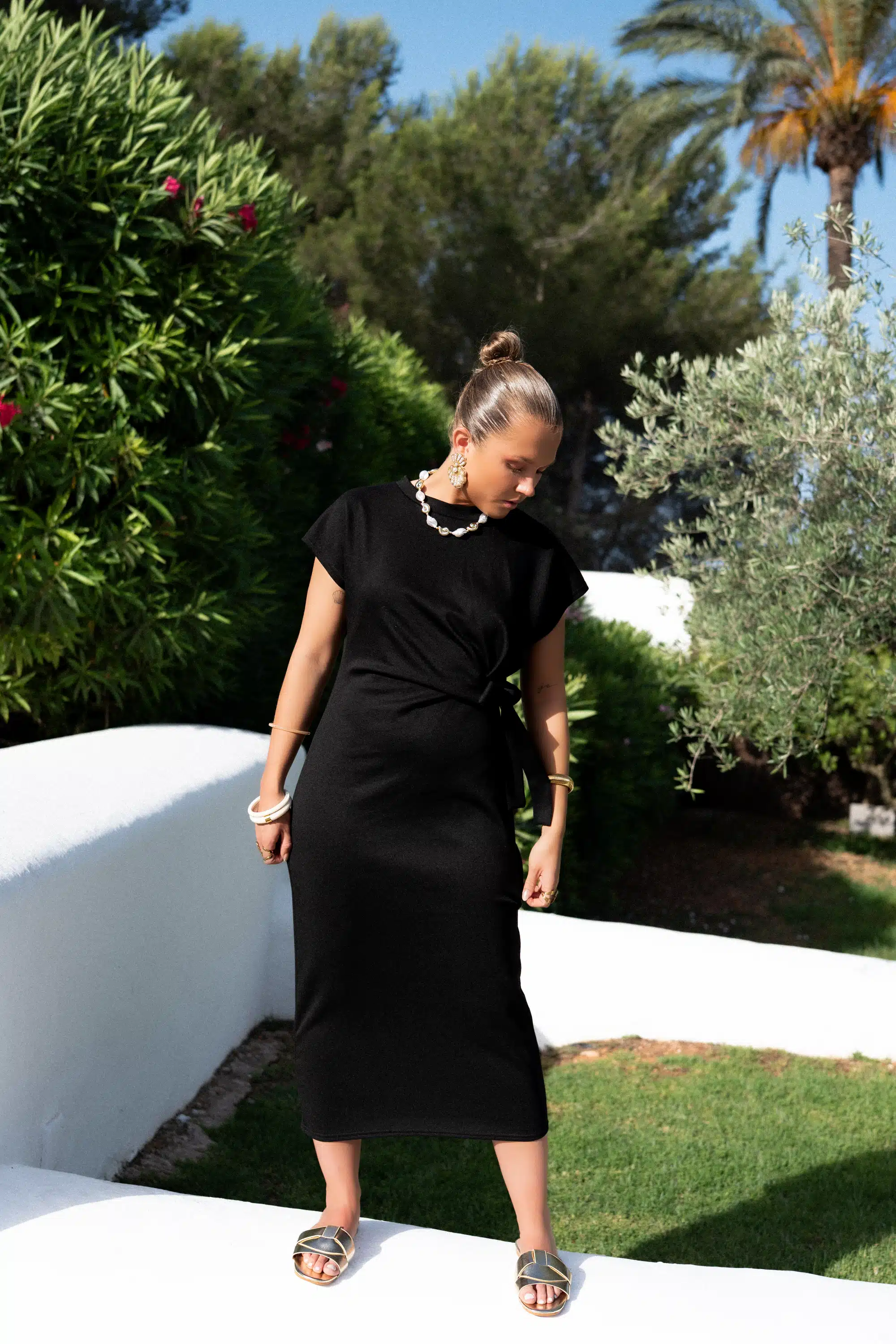 Bow Dress Black * - Afbeelding 6