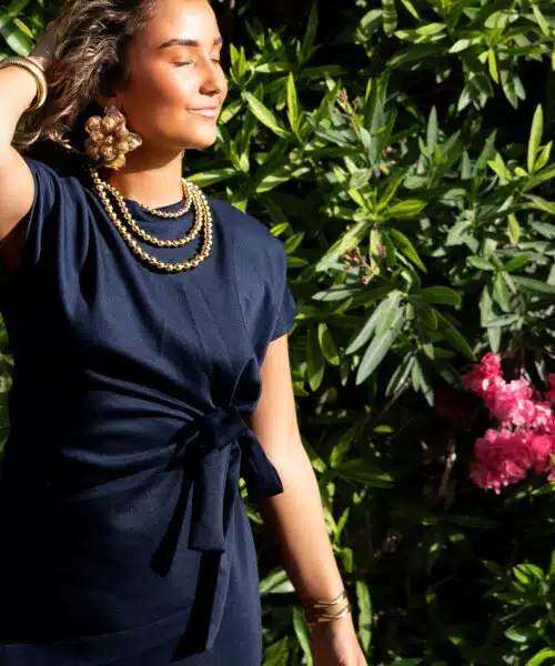Alternative view of Bow Dress Navy *