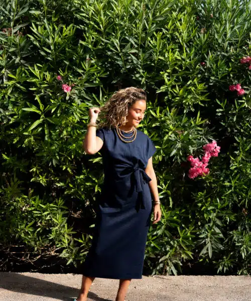 Bow Dress Navy *