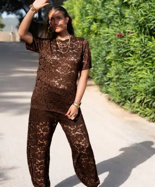 Riu Lace Set Brown