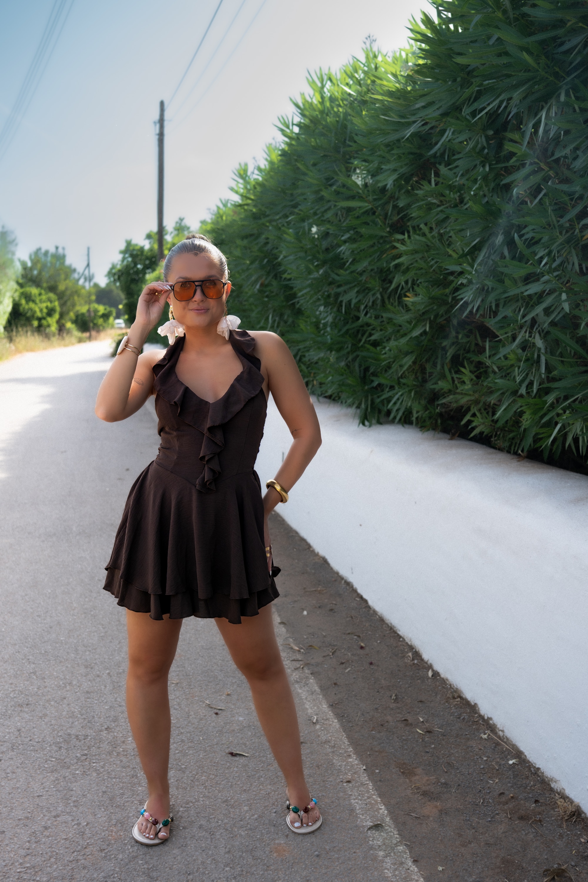 Cari Playsuit Brown - Afbeelding 5