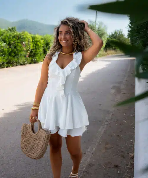 Alternative view of Cari Playsuit White