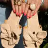 Bow Slipper Beige