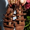 Maria Sandals Stones Brown