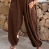 Ambra Ballon Pants Brown