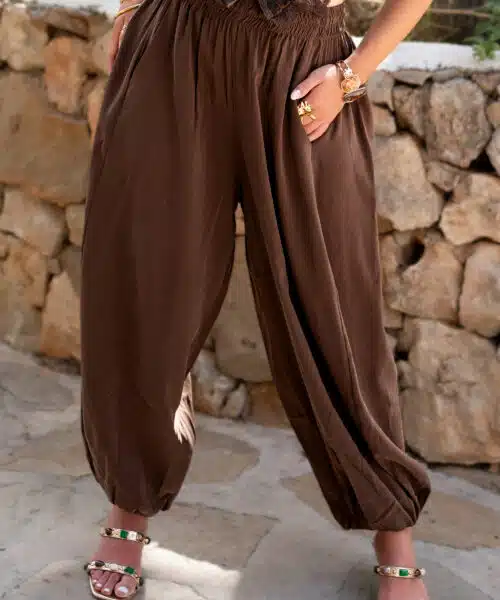 Ambra Ballon Pants Brown