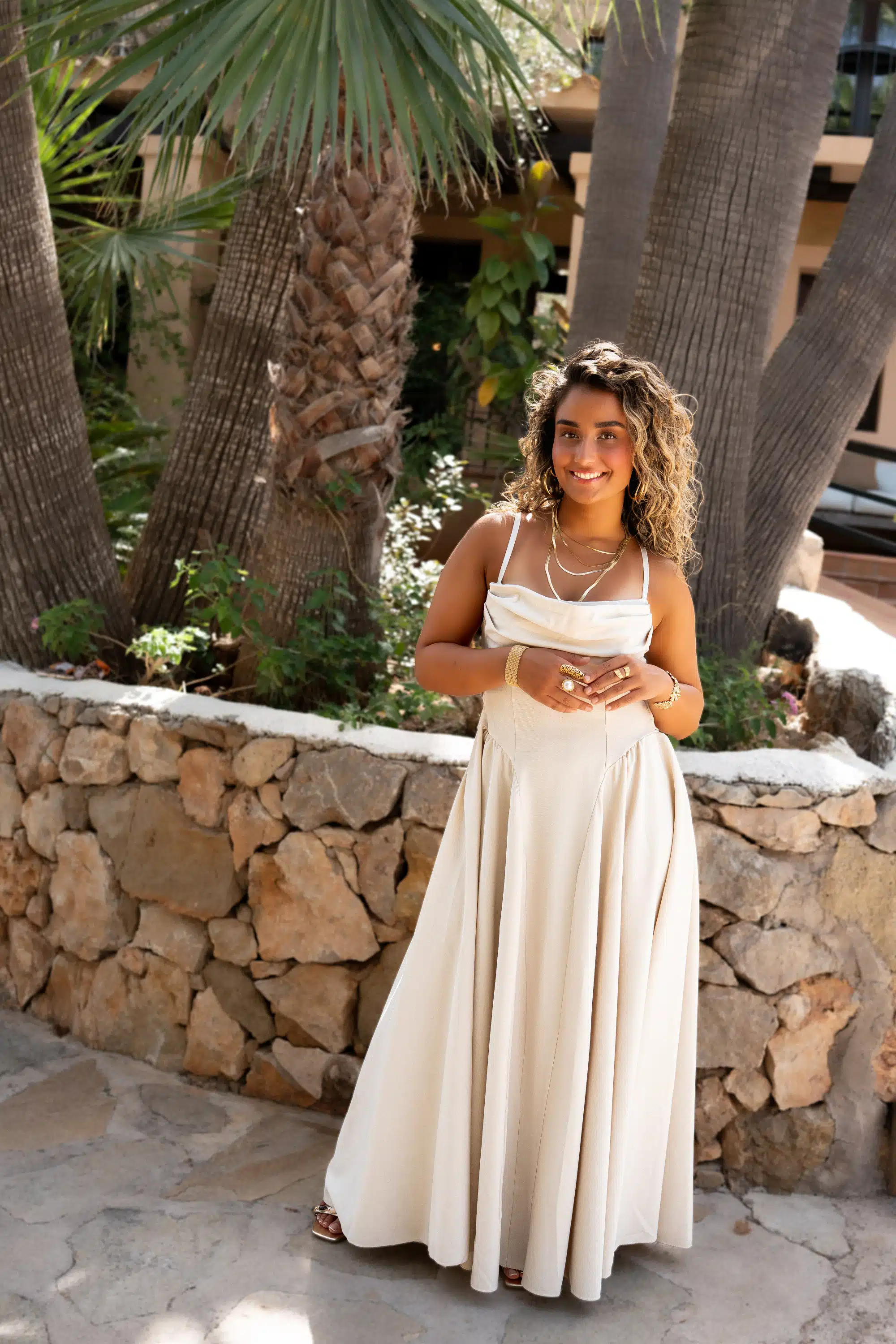 Sami Dress Bow Beige - Afbeelding 8