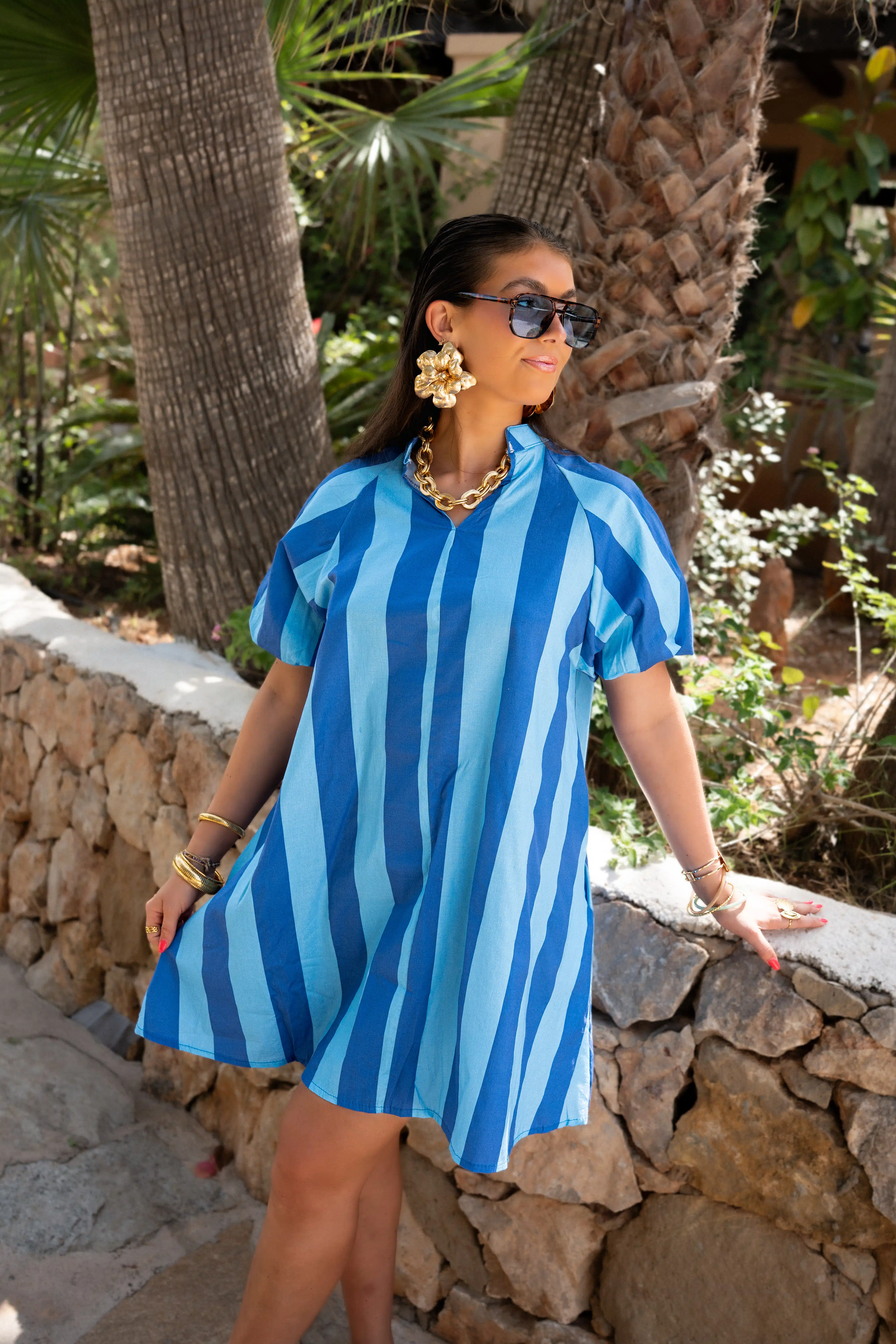 Pepe Stripe Dress Blue - Afbeelding 10