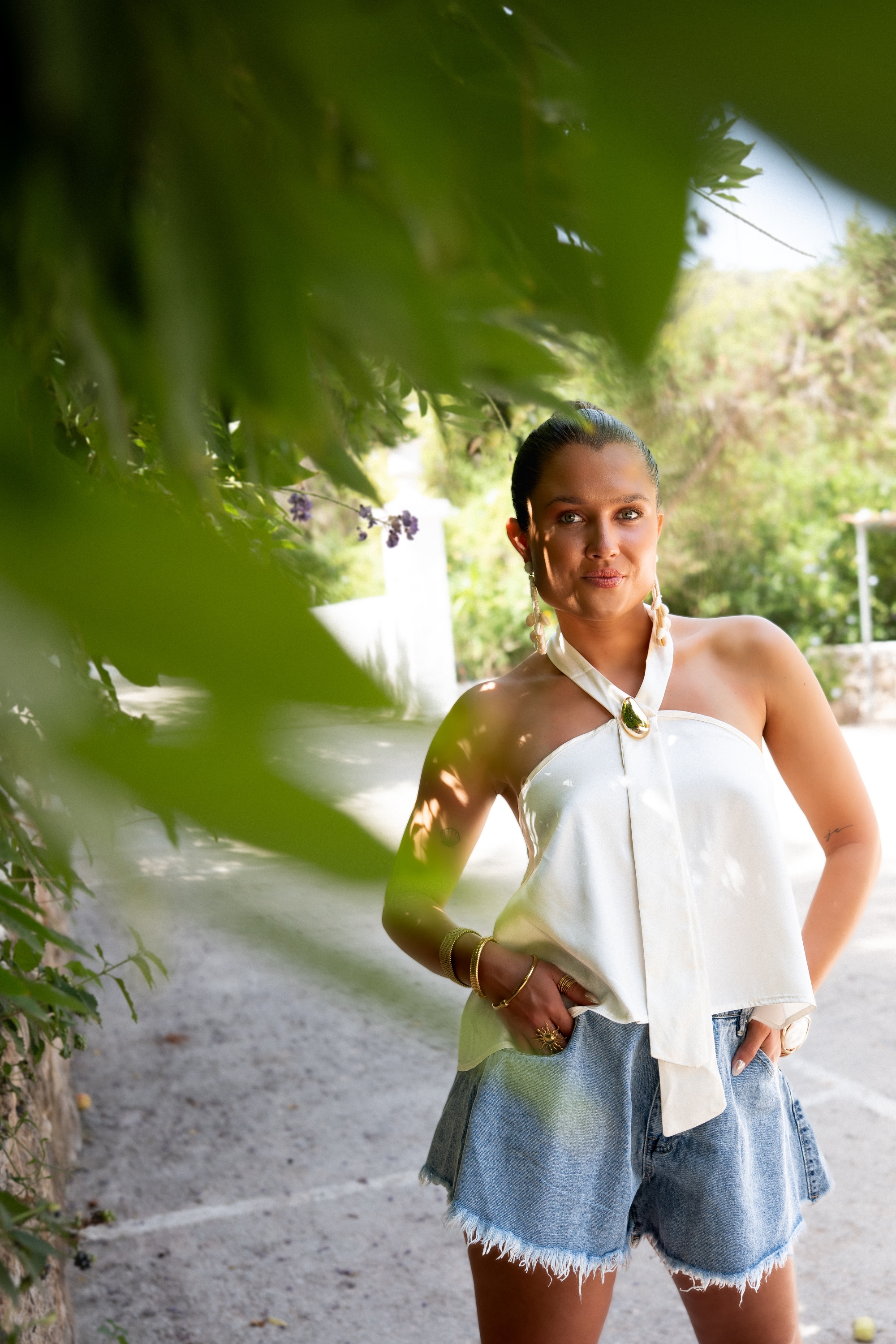 Paola Satin Top Creme| - Afbeelding 8