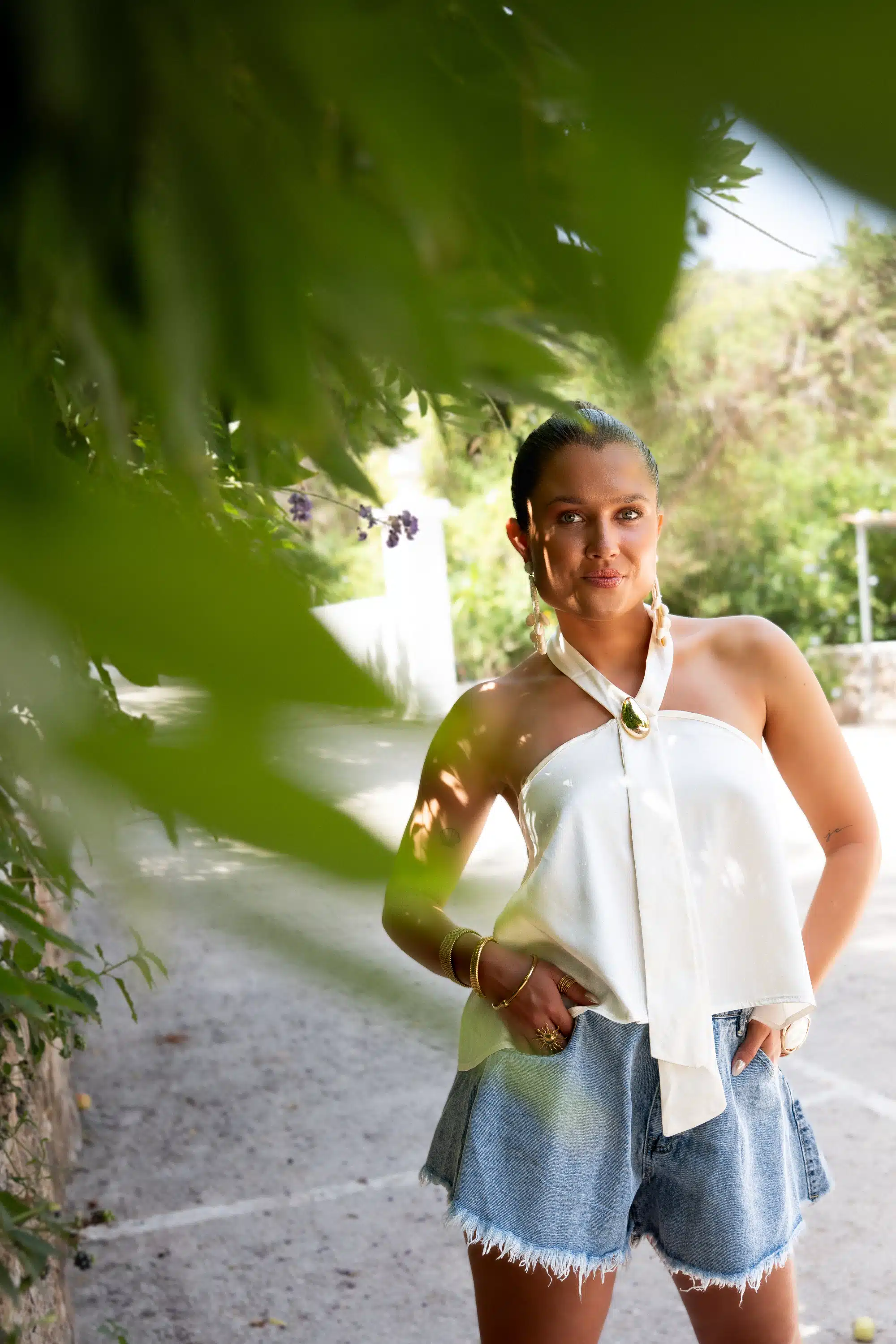 Paola Satin Top Creme| - Afbeelding 8