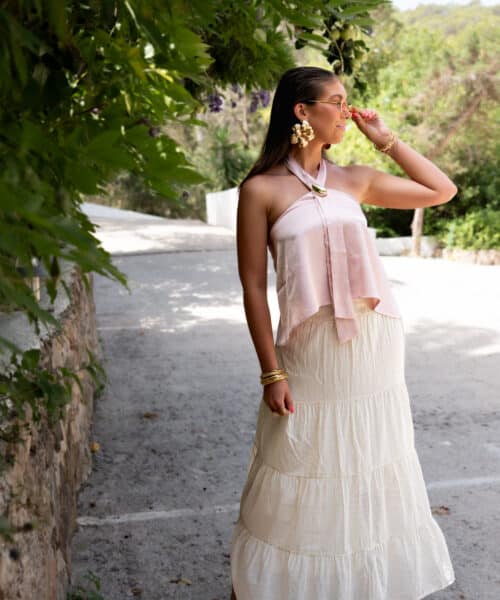 Alternative view of Xena Wide Skirt Beige*