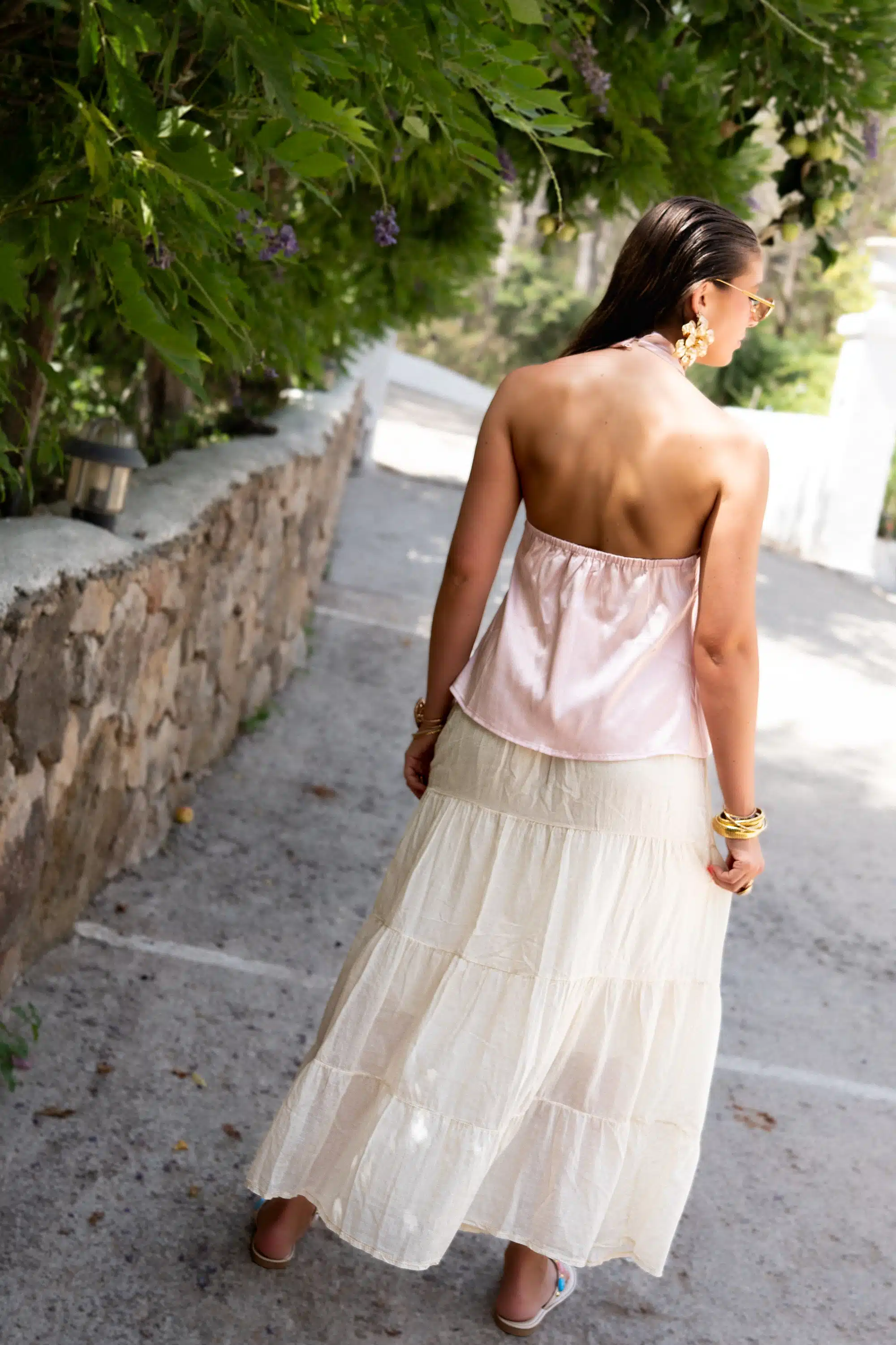Paola Satin Top Pink| - Afbeelding 7