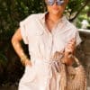 Nahia Playsuit Beige.