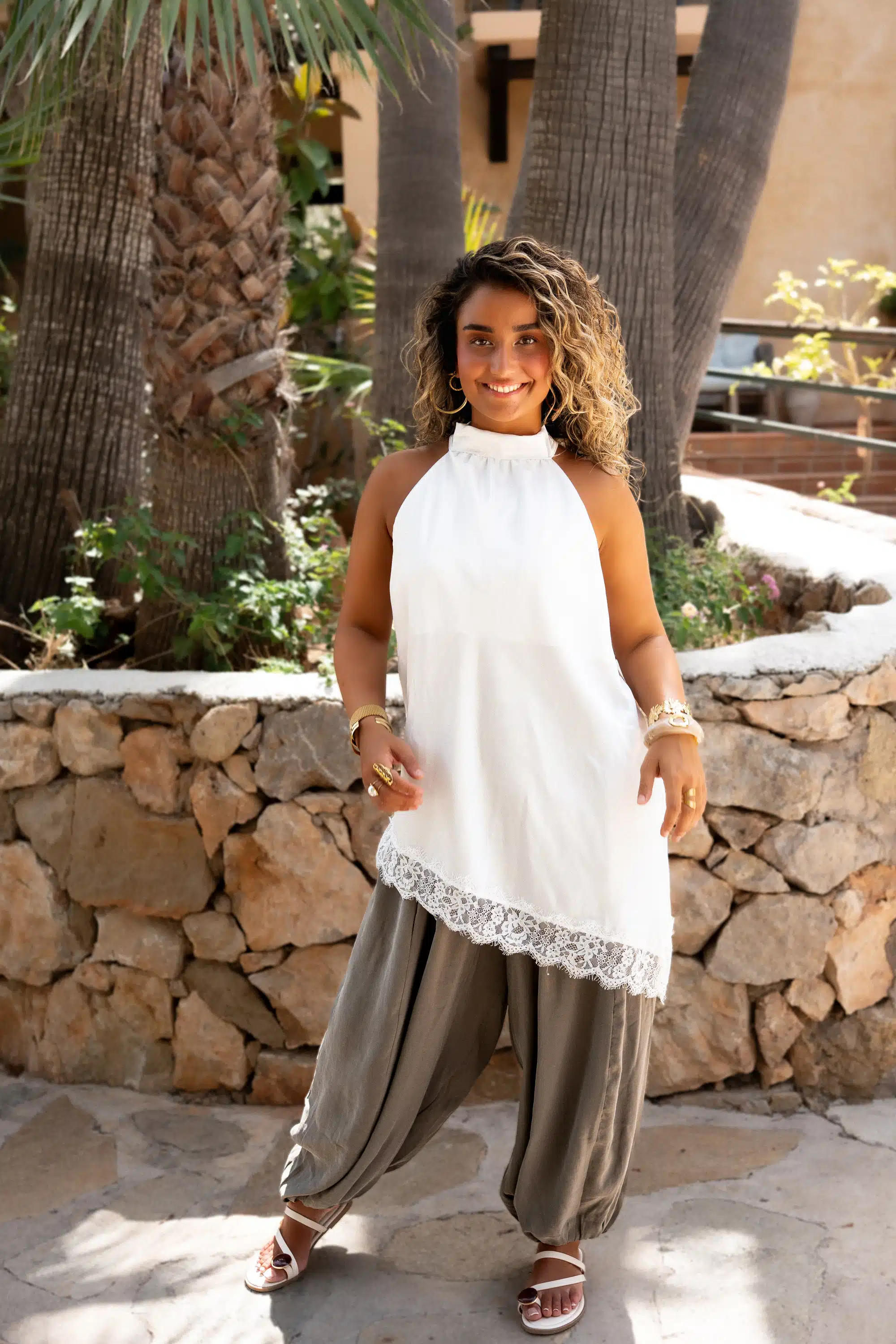 Nagira Haltertop White - Afbeelding 4
