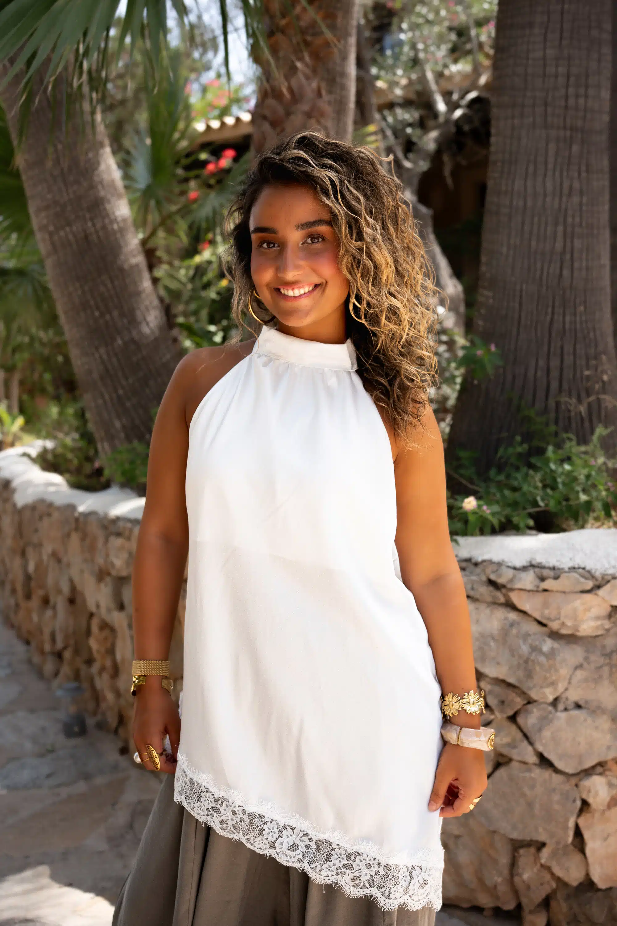 Nagira Haltertop White - Afbeelding 5