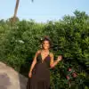 Nera Embroidery Dress Brown