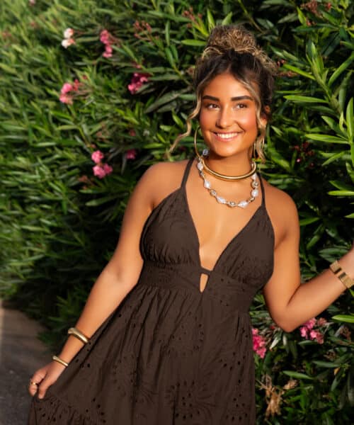Alternative view of Nera Embroidery Dress Brown
