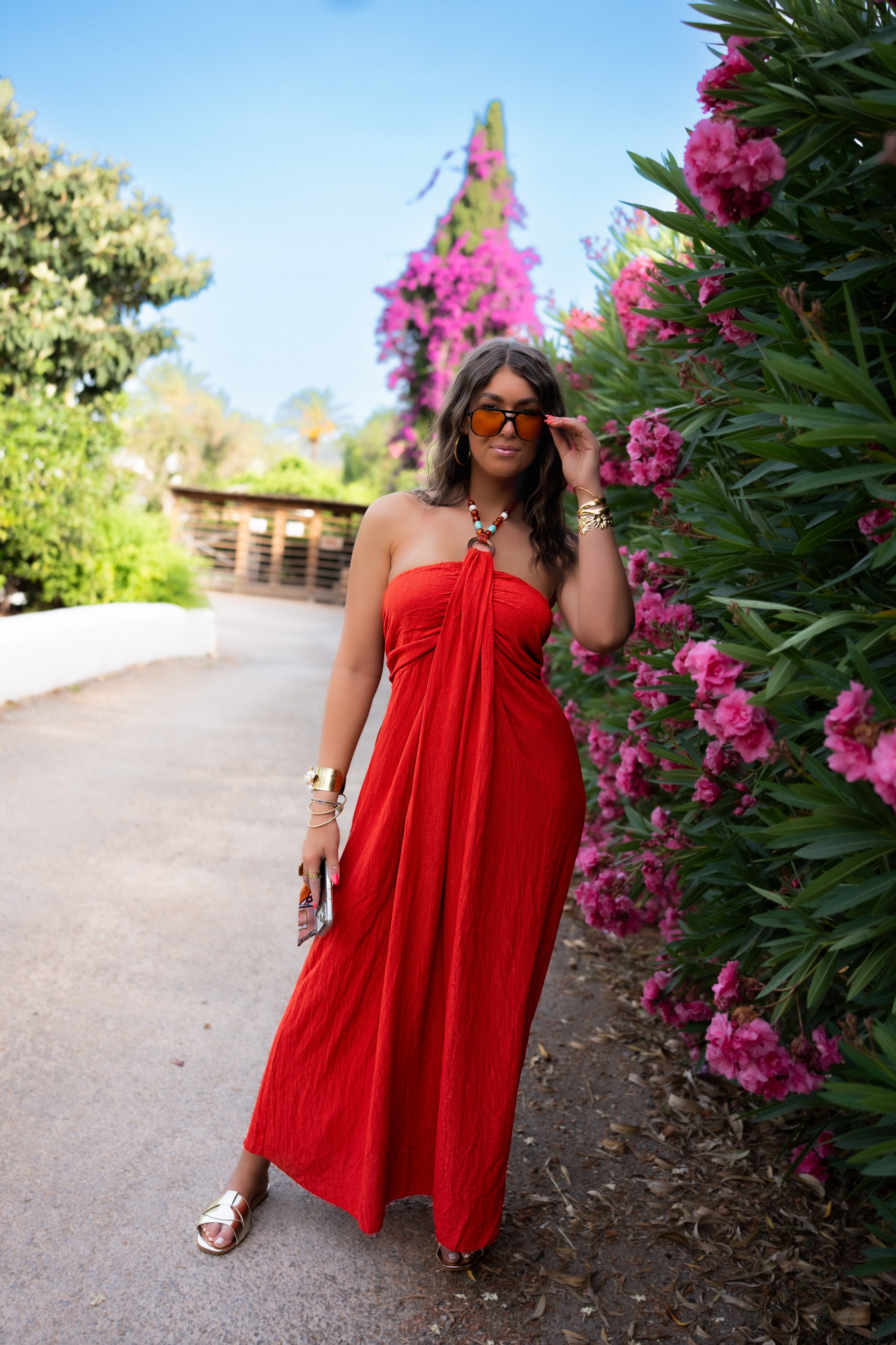 Luum Beads Dress Red - Afbeelding 2