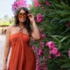Luum Beads Dress Rust