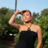 Luum Beads Dress Black
