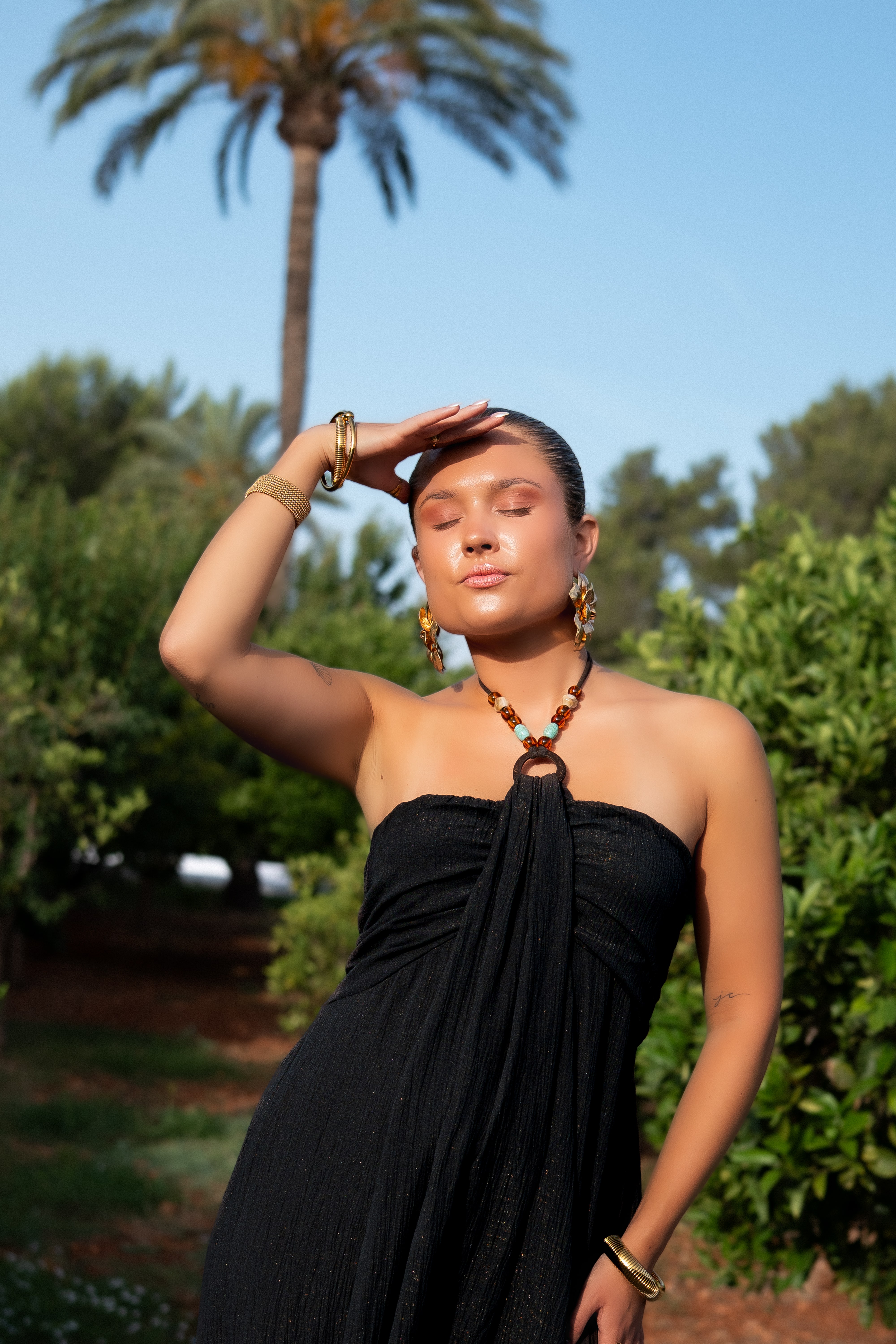 Luum Beads Dress Black