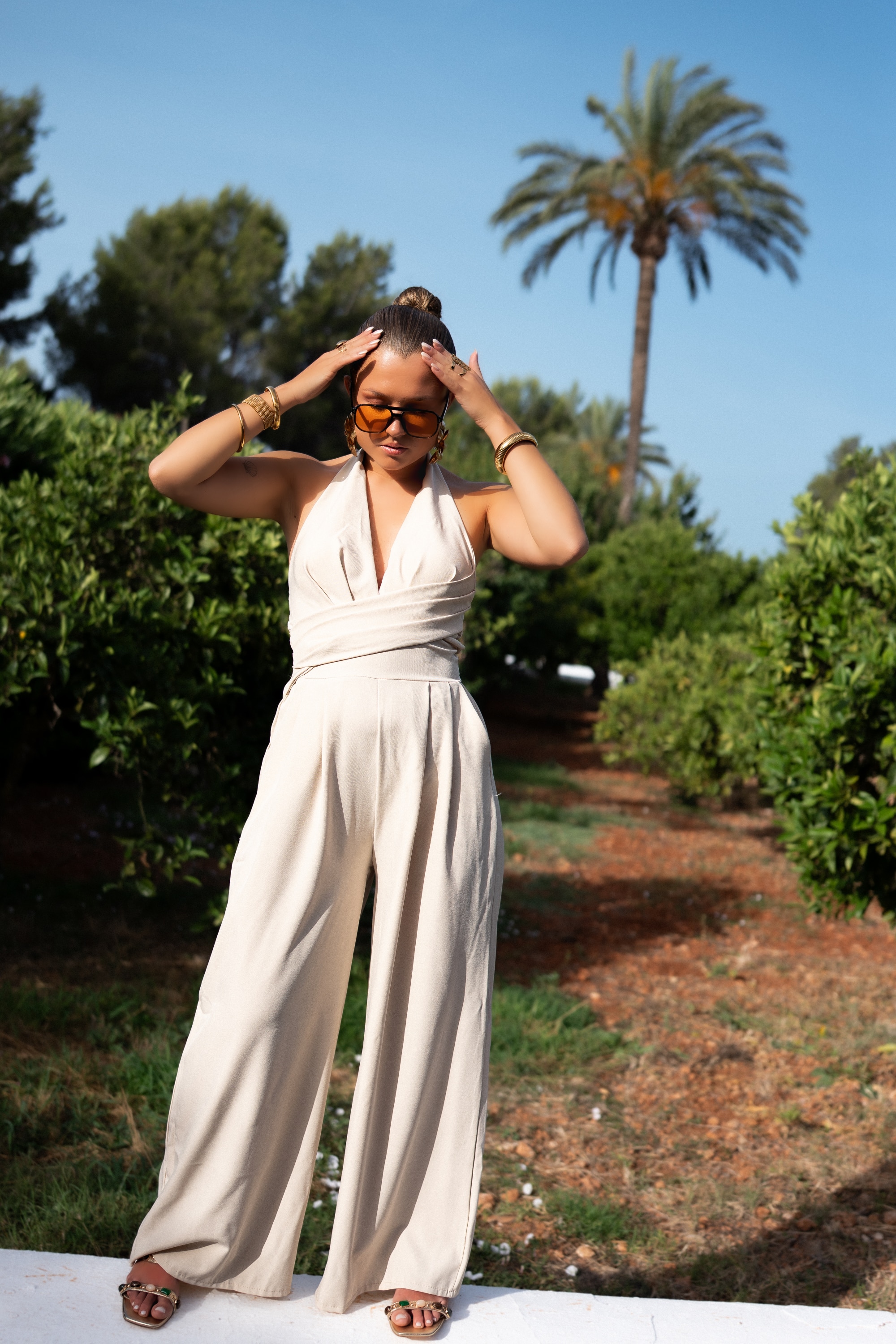 Brisa Jumpsuit Beige