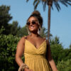 Eliza Beads Dress Oker
