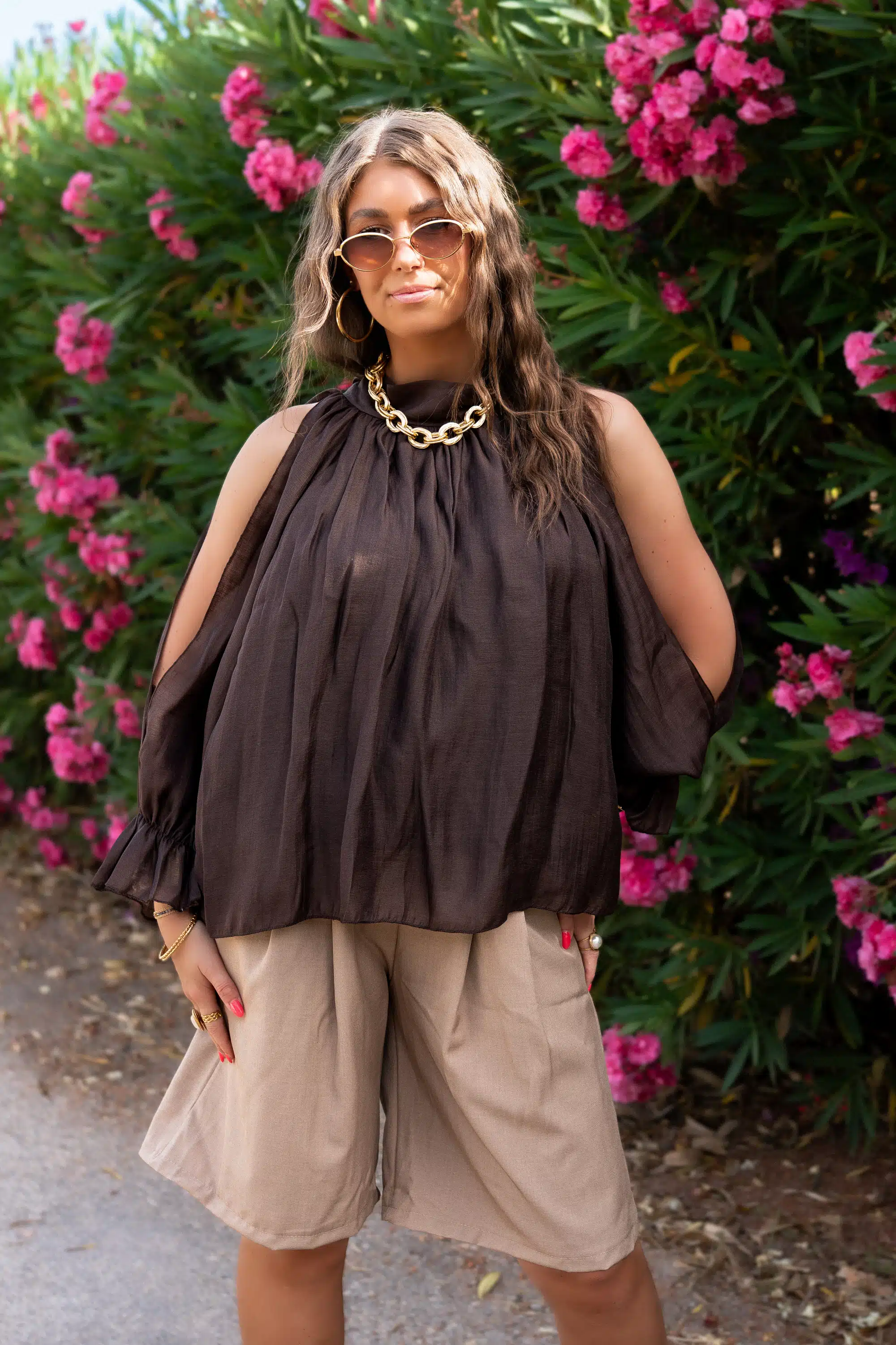 Madunia Blouse Brown - Afbeelding 6